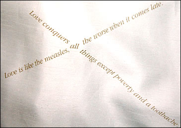 Wedding Dress with Words
